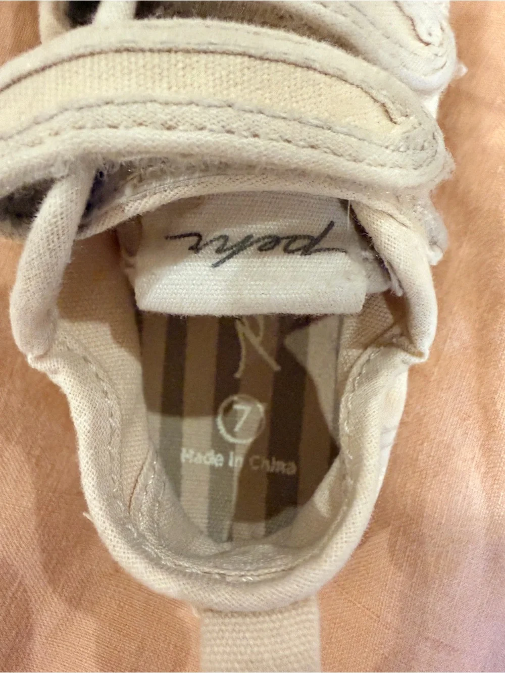 White Canvas Baby Velcro Sneakers for Easy Steps
